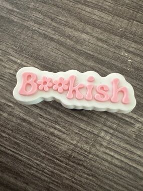 Pink BOOKISH CROCS Jibbitz Shoe Charm 5/$20